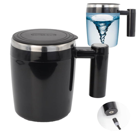 Rechargeable Self Stirring Mug - Magnetic Mixing Stainless Steel Cup
